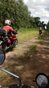 Depois de verificadas as informações no local, constatou-se que existia a real possibilidade da vítima ter adentrado na plantação de eucalipto. Imediatamente, uma guarnição Moto Operacional de Bombeiros (MOB) adentrou à área de plantação, onde encontrou vestígios de que a vítima havia passado por aquele local.